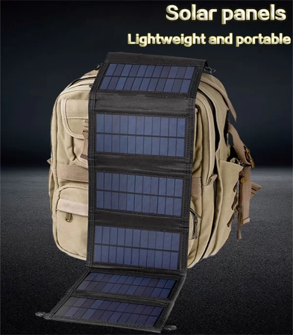 6-fold 800W Foldable solar panel 20w/h  portable solar panels charger USB 5V DC Full time power solar panel mobile power supply - Image 12
