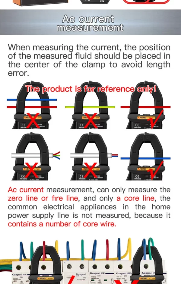 ANENG ST180 AC Current Clamp Meter - Image 21