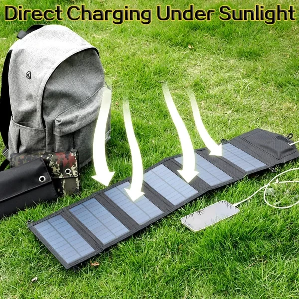 6-fold 800W Foldable solar panel 20w/h  portable solar panels charger USB 5V DC Full time power solar panel mobile power supply - Image 8