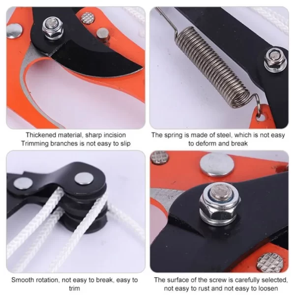 High Altitude Three Pulley Pruning Scissors Without Rod - Image 2