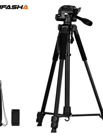 Portable Lightweight Tripod & Laser Levels Accressios With Carrying Bag and 1/4 Inch Thread