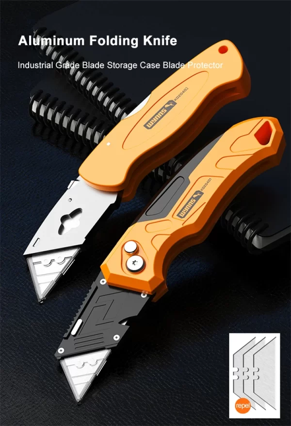 WYNNS Heavy Duty Box Cutter Folding Utility Knife - Image 9