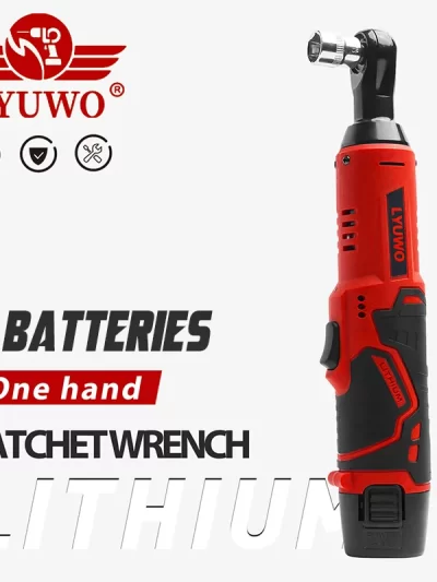 LYUWO 3/8 Rechargeable Electric , Ratchet Set, Angle Drill, Screwdriver