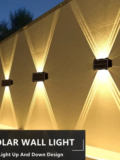 Solar Wall Lamp Outdoor LED Solar Light Waterproof Up And Down Luminous