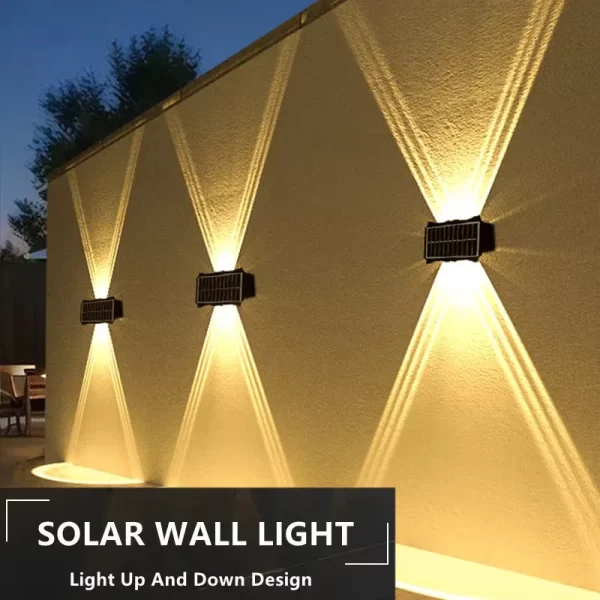 Solar Wall Lamp Outdoor LED Solar Light Waterproof Up And Down Luminous