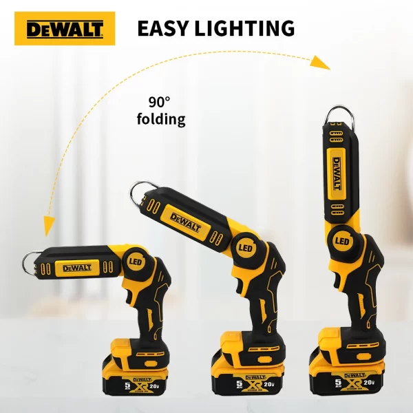 Dewalt 20V 90 Degree Folding LED Work Light - Image 3
