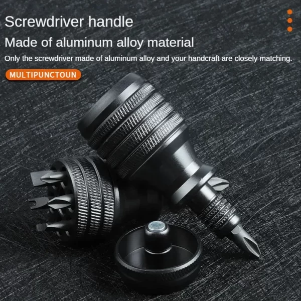 Aluminum Alloy Handle for Shank 1/4" Bits Comfortable Mini ScrewDriver - Image 23