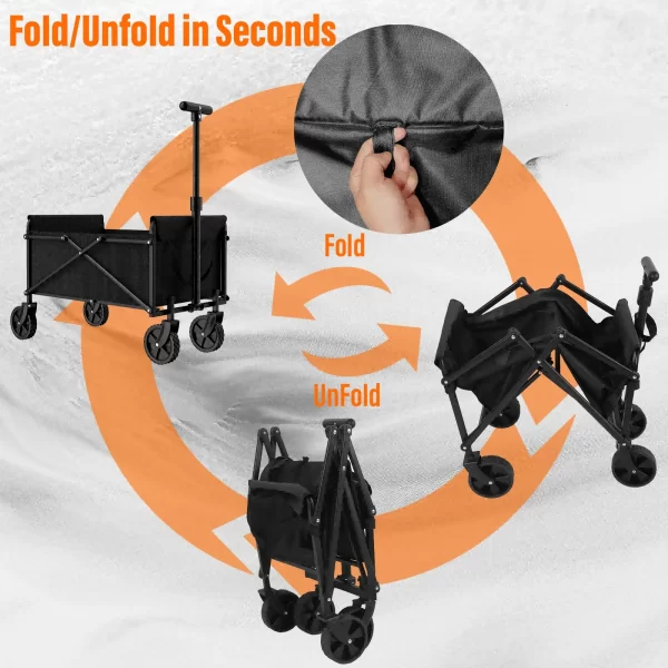 4-Wheel Foldable Garden Handcart - Image 11