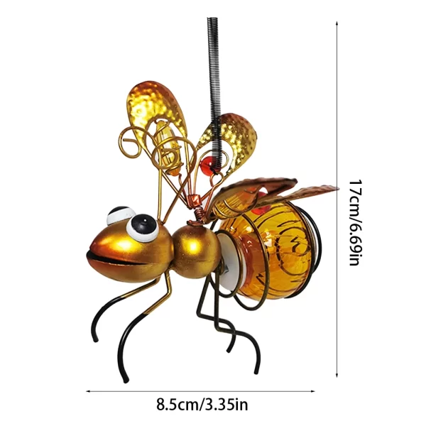 Solar Hanging Bug Light Flying Insect Fairy Lamp Garden Bug Light - Image 6