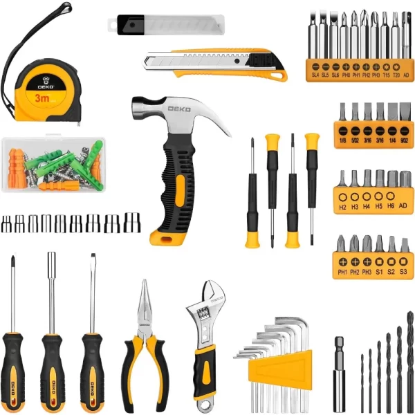Tool Set：Tool Kit with 8V Cordless Drill,Tool Box with Drill,Hand Drill Set - Image 3