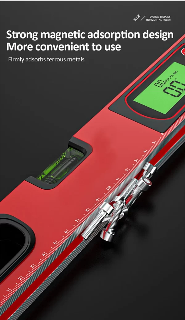 30/40/50cm Electronic Digital Display Level Ruler Magnetic - Image 16