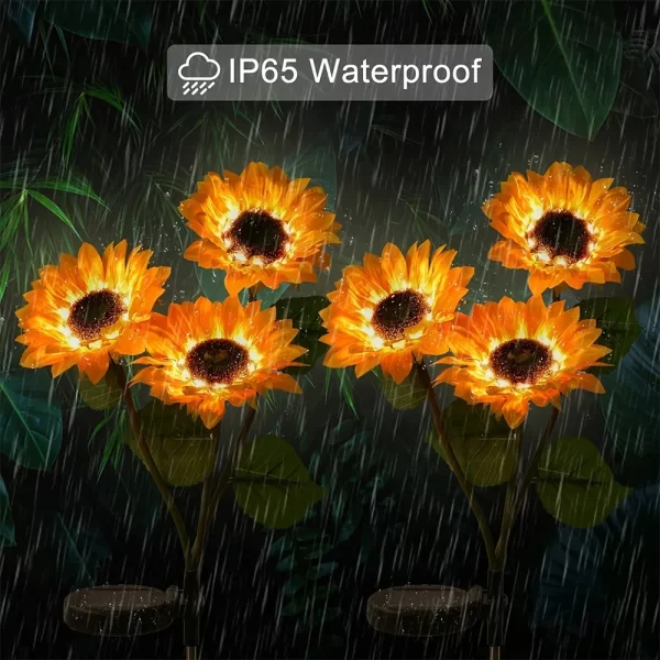 LED Solar Simulation Sunflower Lights Garden - Image 4