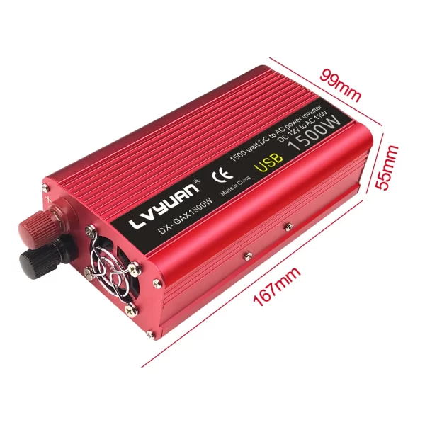 DC12V to AC110V 1500W/2000W/2600W Portable Car Inverter Charger - Image 13