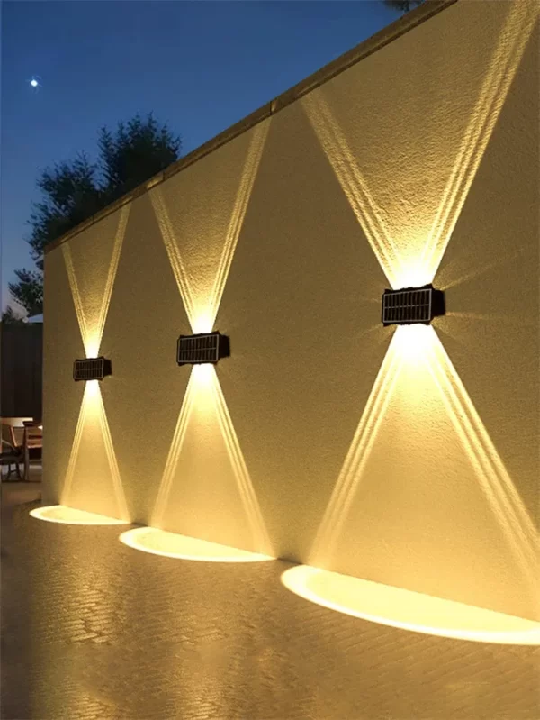 Solar Wall Lamp Outdoor LED Solar Light Waterproof Up And Down Luminous - Image 14