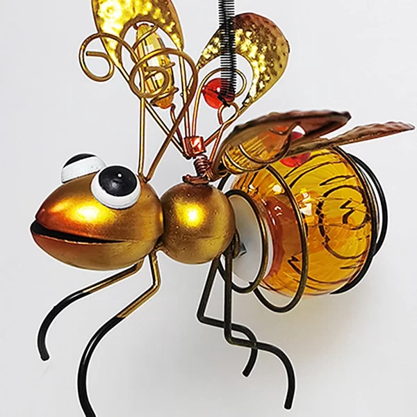 Solar Hanging Bug Light Flying Insect Fairy Lamp Garden Bug Light - Image 12
