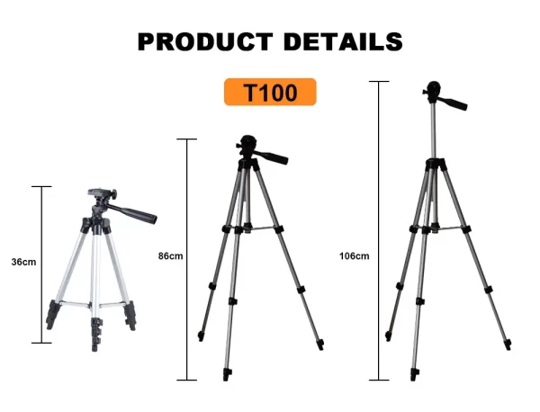 Portable Lightweight Tripod & Laser Levels Accressios With Carrying Bag and 1/4 Inch Thread - Image 12