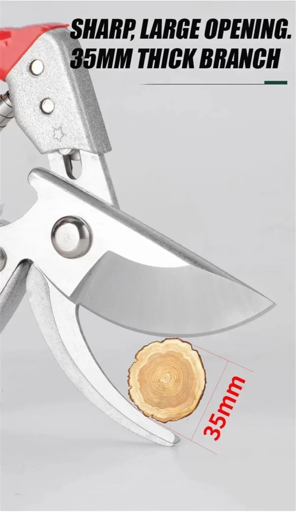 Ergonomic Pruning Shears Cr-v with Spring - Image 9