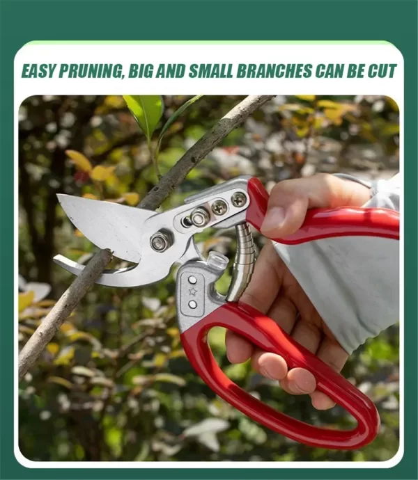 Ergonomic Pruning Shears Cr-v with Spring - Image 12