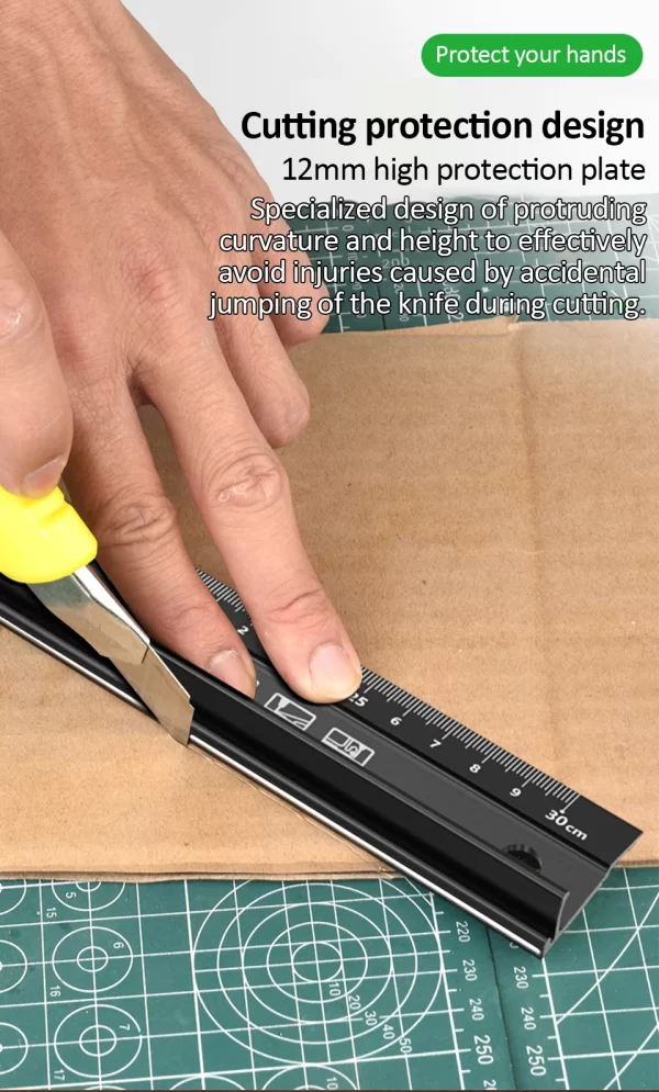 20/30/45cm Aluminum Straight Ruler Multifunctional - Image 14