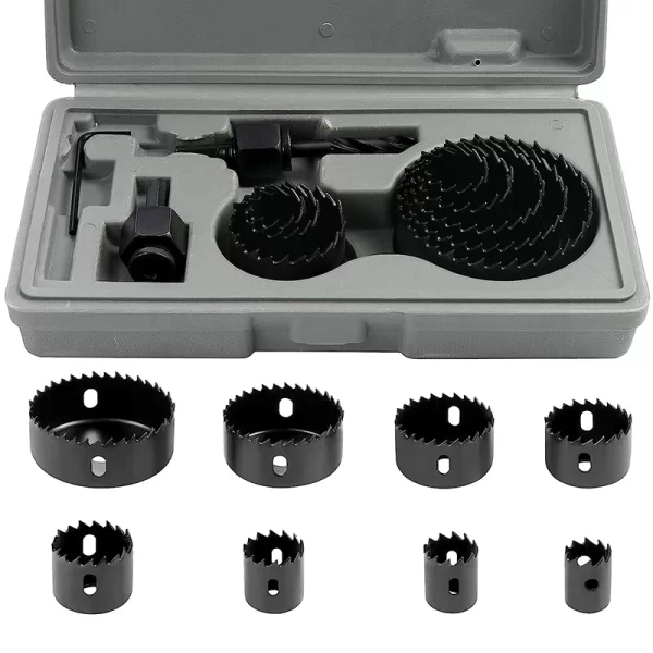 11pcs/set Hole Saw Cutting Set Kit Tools 19-64mm Wood Metal - Image 3