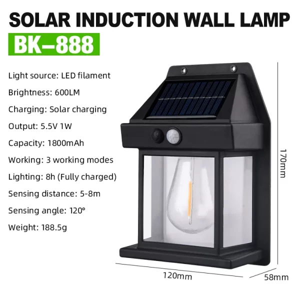 Solar Wall Lights Wireless Motion Sensor Security Lamps Dusk to Dawn 1~8PCS - Image 7