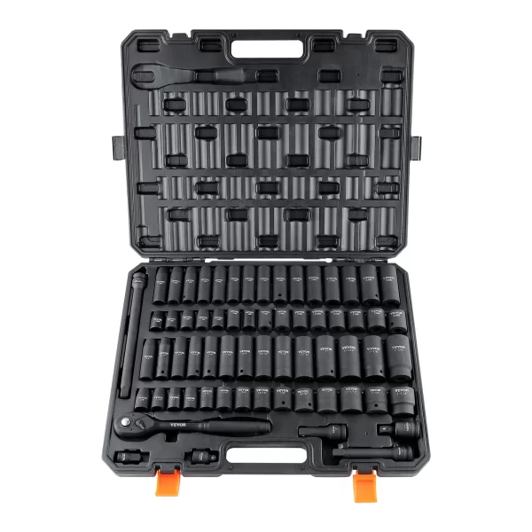 VEVOR 1/2" Drive Impact Socket Set  6 Point