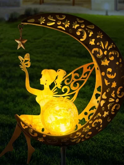 Solar Moon Fairy Lamp Outdoor
