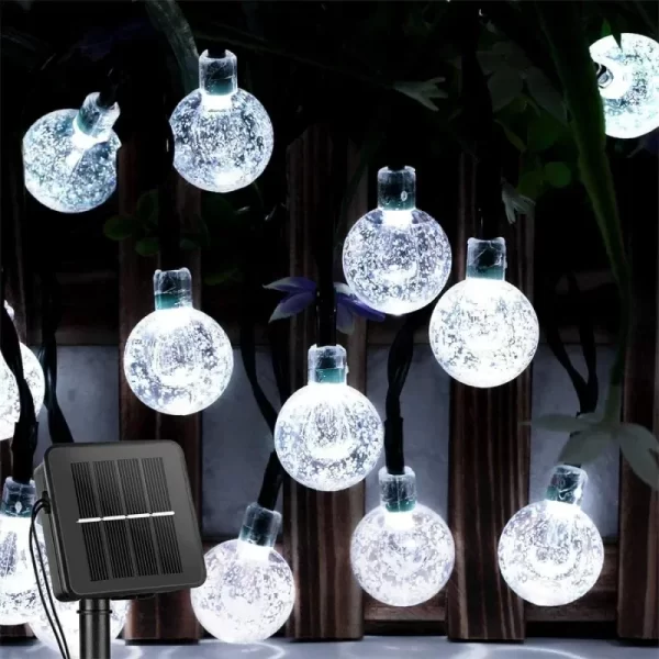 Solar Crystal Globe String Lights Outdoor Waterproof - Image 22