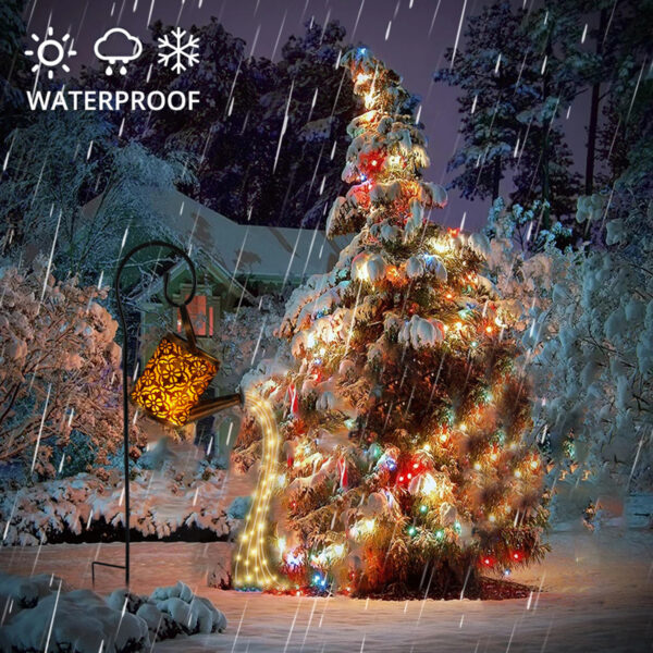 Solar Watering Can Light 36 LED Waterproof Kettle String Lamp Hanging Solar Lantern - Image 21