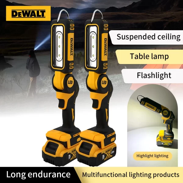Dewalt 20V 90 Degree Folding LED Work Light