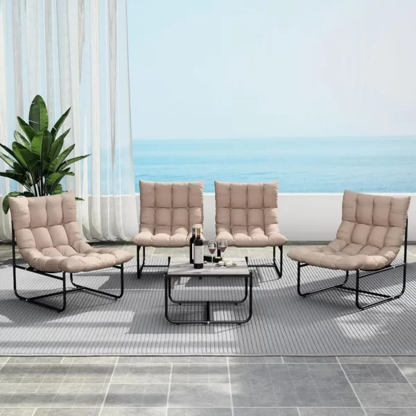 5 Piece Patio Furniture Set, Bistro Furniture Set - Image 2