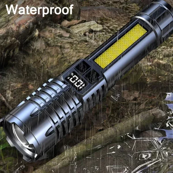Heinast High Power LED Flashlight Powerful TYPE-C Rechargeable - Image 12