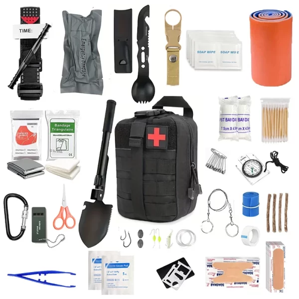 Emergency kit and first aid kit equipment tools