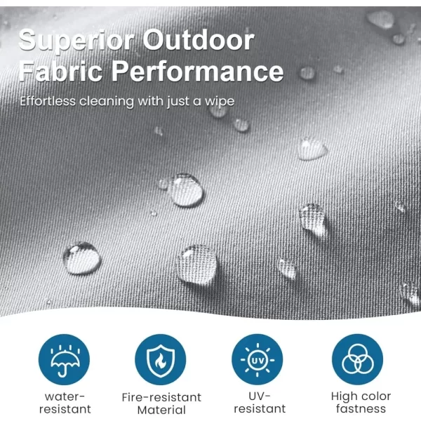 Aluminum Outdoor Loveseat, All-Weather Metal Patio Furniture Sofa - Image 13