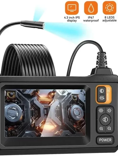 Industrial Endoscope Camera 8mm HD1080P 4.3inch IPS Screen