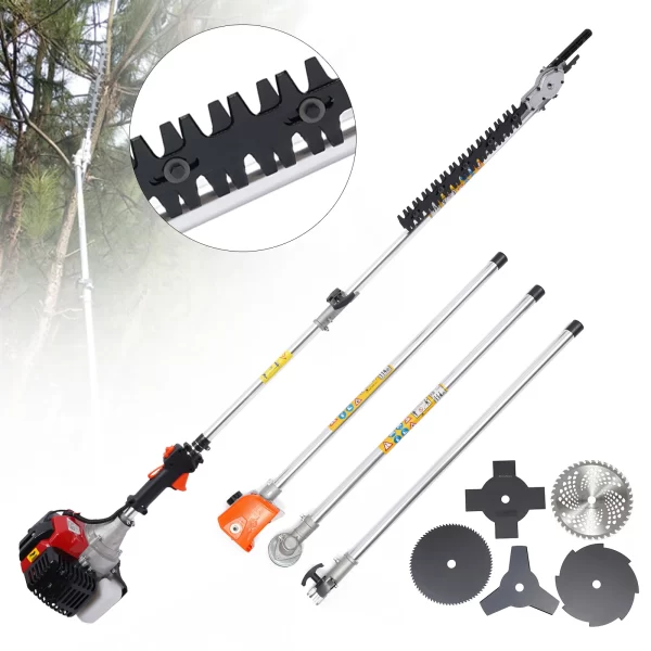 Brush Cutter with 1.7KW 52cc Engine, 7 Interchangeable Heads - Image 8