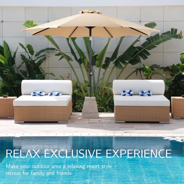 JHK Outdoor Patio Umbrella UV Protection - Image 17