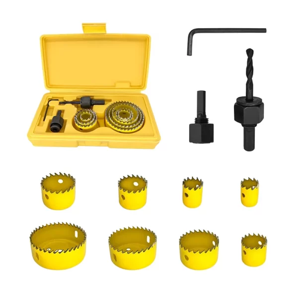 11pcs/set Hole Saw Cutting Set Kit Tools 19-64mm Wood Metal - Image 6