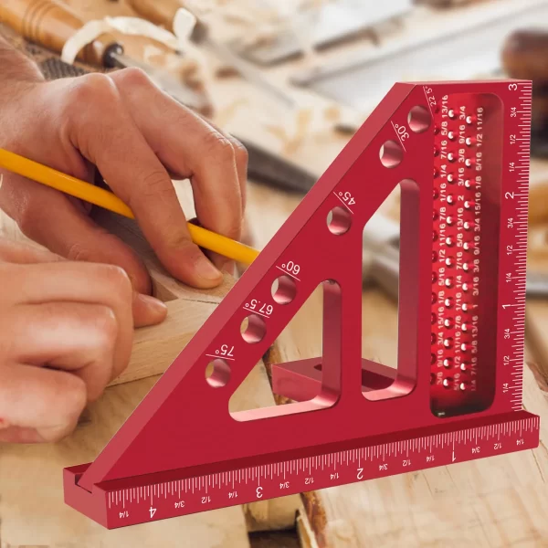 Imperial 3D Multi-Angle Measuring Ruler, 45/90 Degree - Image 3