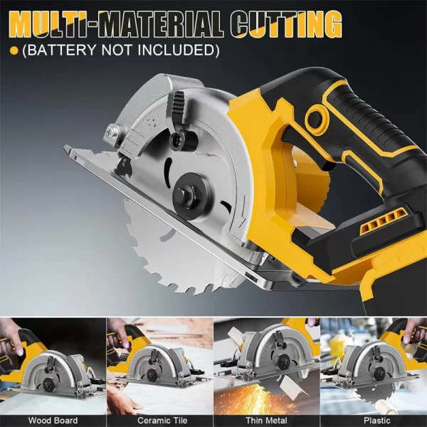 EGOD 5 Inch Brushless Electric Circular Saw Tools for Dewalt Battery - Image 6