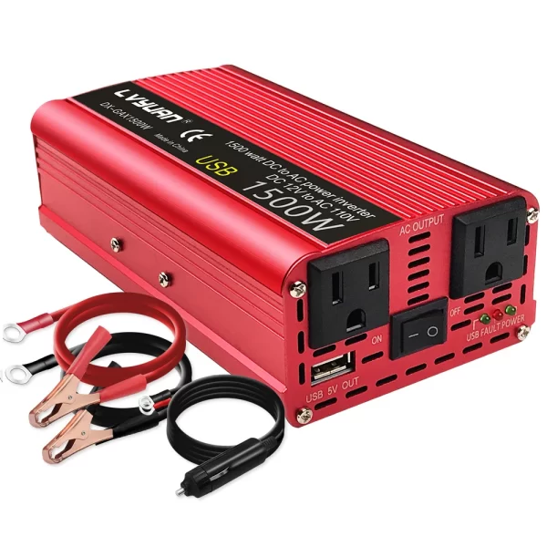 DC12V to AC110V 1500W/2000W/2600W Portable Car Inverter Charger - Image 12