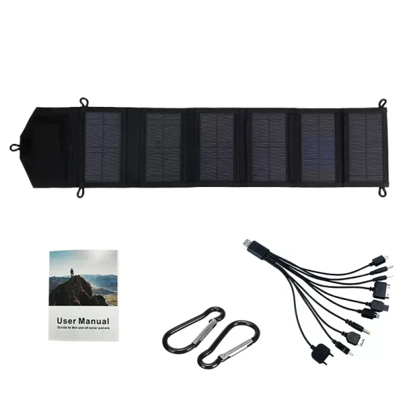 6-fold 800W Foldable solar panel 20w/h  portable solar panels charger USB 5V DC Full time power solar panel mobile power supply - Image 15