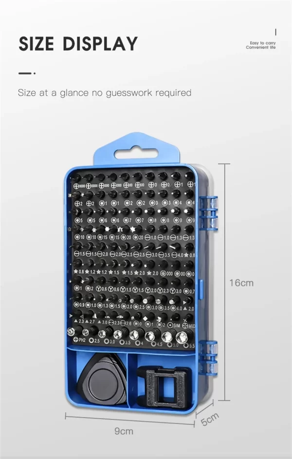 115/117 in 1 Precision Screwdriver Set Magnetic Hex Screw Driver Bits - Image 20