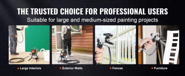 VEVOR 750W 950W Airless Paint Sprayer 3000PSI  Airless - Image 20