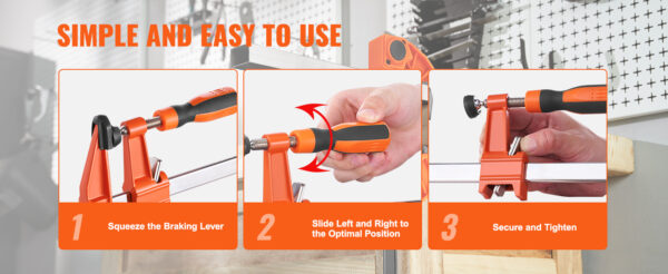 VEVOR Bar Clamps for Woodworking F Clamp 2-Pack 36" - Image 12