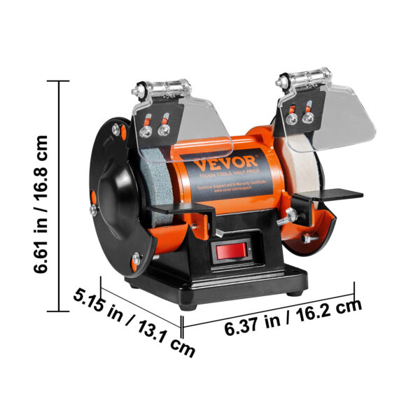 VEVOR 3in Jewelry Polisher Buffer Bench Grinder Polishing Machine - Image 17
