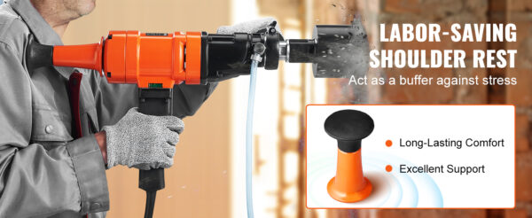 VEVOR 1500W 4in Bit Diamond Core Drill Machine Handheld Concrete Core Drill - Image 13