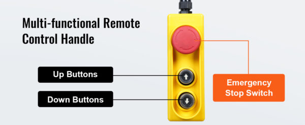 VEVOR 200-800kg Electric Hoist with Wired/Wireless Remote Control Lifting Crane Cable Hoist Winch for Boat Car Garage Elevator - Image 21