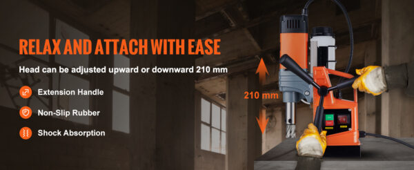 VEVOR 1300W 1400W 2" Electric Drilling Machine Magnetic Drill Press - Image 18