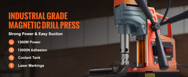 VEVOR 1300W 1400W 2" Electric Drilling Machine Magnetic Drill Press - Image 13